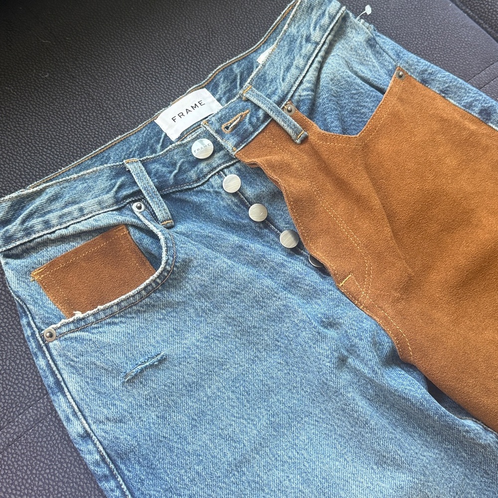 Frame Le Original Denim Suede Mix